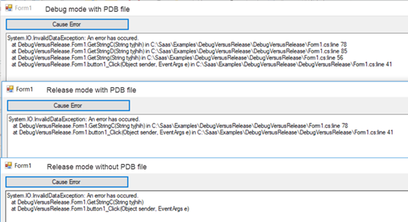 Visual Studio Debug & Release Mode