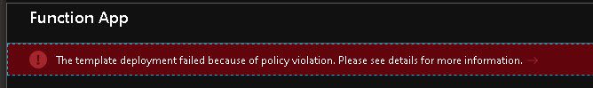 Microsoft learn Labs - Template deployment failed because of policy violation.