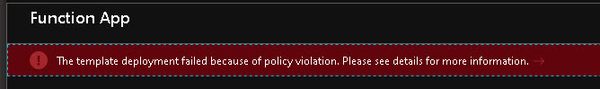 Microsoft learn Labs - Template deployment failed because of policy violation.